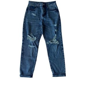 SHEIN High Waist Ripped Mom Jeans Women’s Size Medium